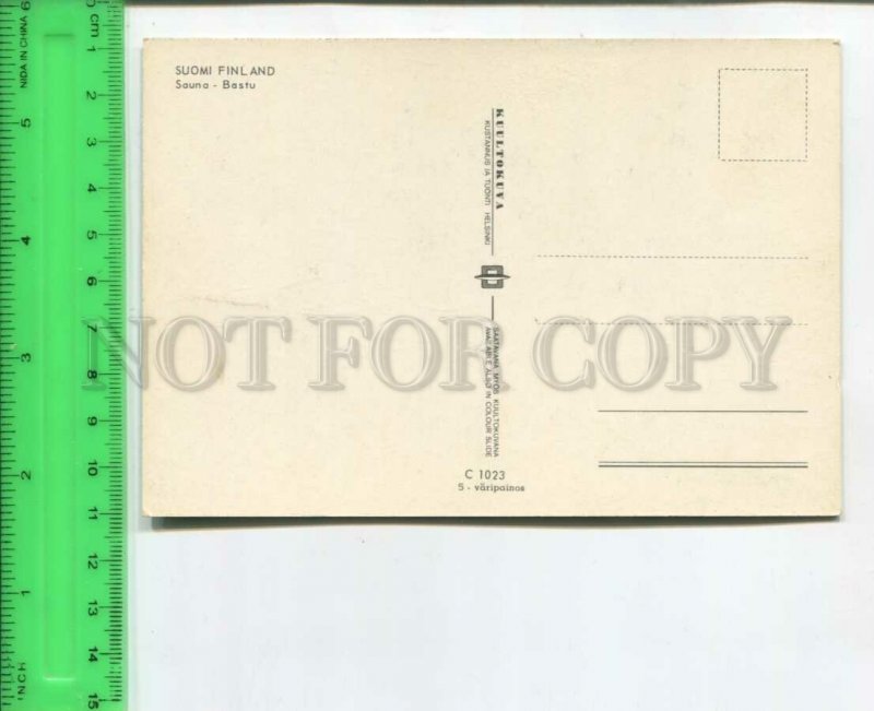 475281 Finland nude girls take a steam bath in the sauna Old postcard