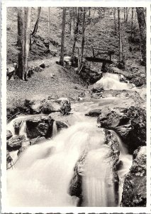 Spa and Flowing Water Promenade d'Orléans Belgium 1960s Postcard