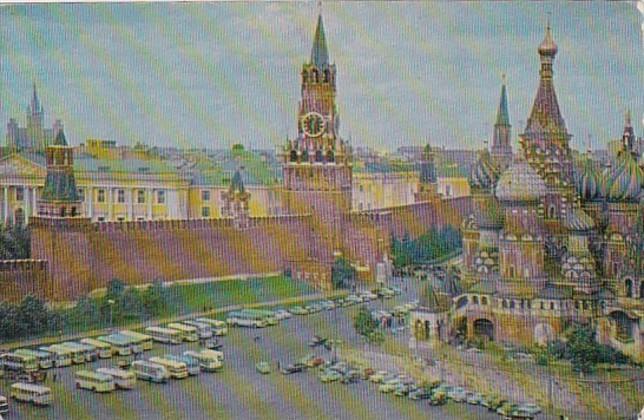 Russia Moscow The Kremlin Walls and Towers