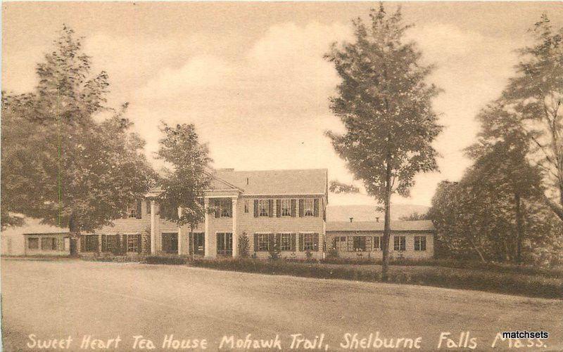 1920s SHELBURNE FALLS MA Sweet Heart Tea House Mohawk Trail postcard 16-89