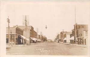 J68/ Nashua Iowa RPPC Postcard c1910 Main Street Stores 88