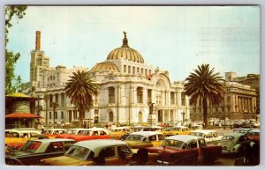 Palace of Fine Arts Mexico City Mexico Chrome Postcard K8