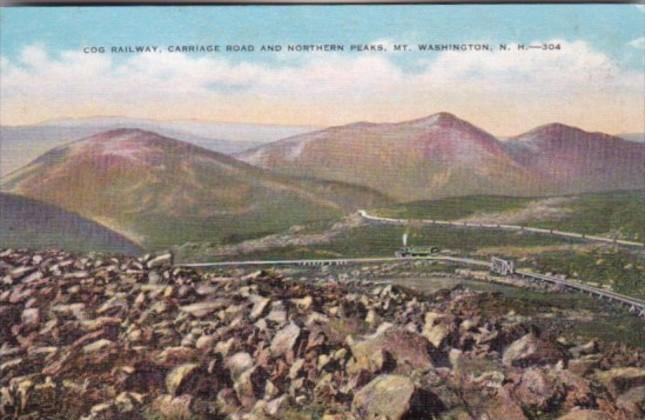 Cog Railway Carriage Road & Northern Peaks Mount Washington New Hampshire