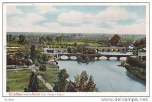 Stratford-on-Avon from Theatre Tower, Warwickshire, England, United Kingdom, ...