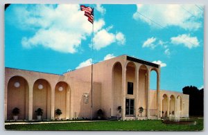 Lake Worth Florida~Owen Chiropractic Clinic Exterior View~US Flag~Vintage PC