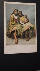 Mint Postcard Hawaiian Maidens Honolulu TH USA Pacific Island Natives