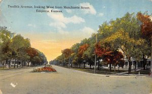 12th Ave. looking West from merchant Street Emporia Kansas