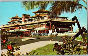 Oceana Floating Restaurant Honolulu HI Pier 8 Vintage Postcard A64