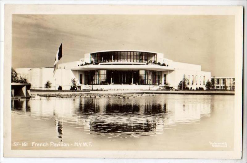 RPPC, 1939 NY Worlds Fair, French Pavilion