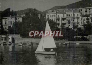 Modern Postcard Opatija Hotel Brioni Jugoslavija Boat