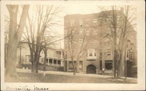 Haverhill MA Apartment Building c1910 Real Photo Postcard