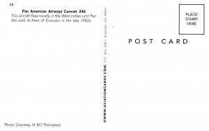 Pan American Airways - Corvair 240  (aviationcards.com)