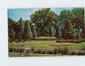 Postcard Flower Gardens, Mineral Palace Park, Pueblo, Colorado