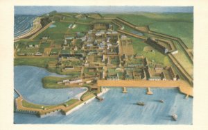 Canada CAN, Fortress of Louisbourg National Park, Town Museum, Vintage Postcard