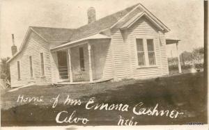 C-1910 Alvo Nebraska Cass County Home Evnona Cashner RPPC real photo 4693