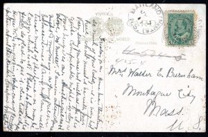 Nova Scotia MULGRAVE Ferry Steamer Pub V & Sons pm1911 - DB