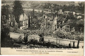 CPA La Grande Guerre- Ruines de Clermont en Argonne-(184217)