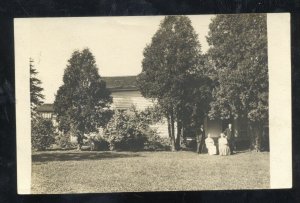 RPPC CHAGRIN FALLS OHIO RESIDENCE HOME VINTAGE 1911 REAL PHOTO POSTCARD