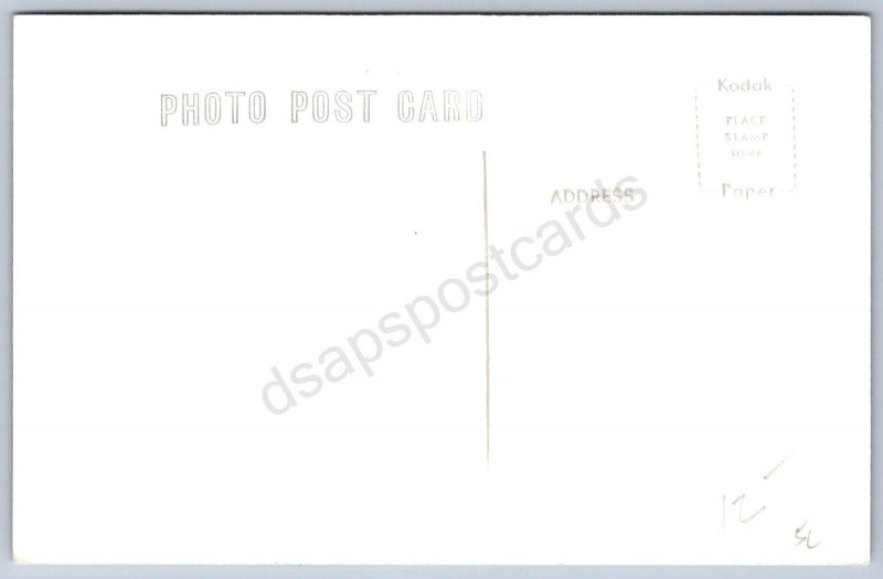 K26/ Pontiac Missouri RPPC Postcard c1950s Guy Johnson Store Pos Office 198