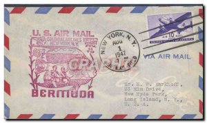 United States Letter Colonial Airlines New York Bermdua August 1, 1947