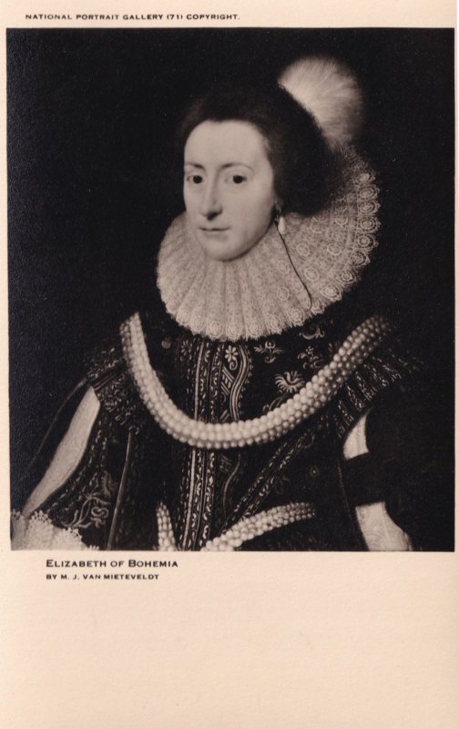 Elizabeth Of Bohemia National Portrait Gallery Painting Postcard