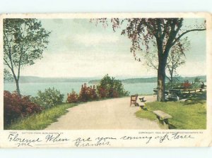 Pre-1907 PARK SCENE Burlington Vermont VT AF7652