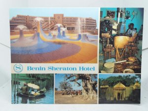 Benin Sheraton Hotel West Africa  Vintage Multiview  Postcard