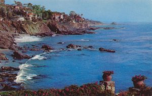 Pacific Ocean Shoreline Vista at Laguna Beach CA, California