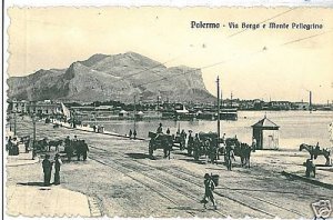 PA078 vintage postcard: PALERMO City - Sicily - Via BORGO-