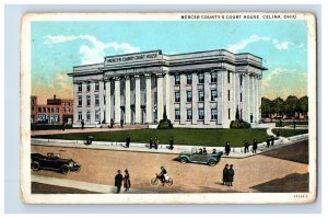 C. 1915-20 Mercer County Court House Celina, Ohio. Postcard F144E