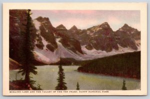 Banff National Park Canada~Moraine Lake & Valley of 10 Peaks~1930s Pc