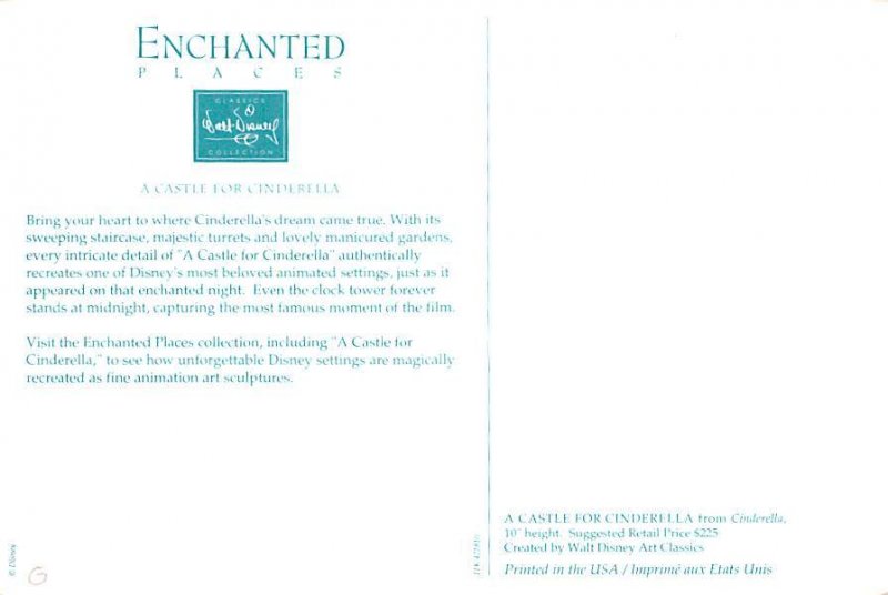 Walt Disney   Castle for Cinderealla 