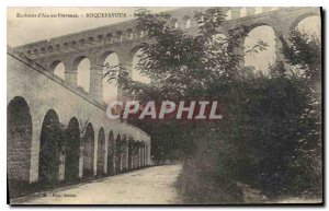 Old Postcard Environs of Aix en Provence Roquefavour station exit