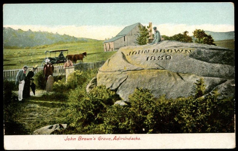 John Brown's Grave, Adirondacks. NY. Undivided back. Hugh C. Leighton Co.