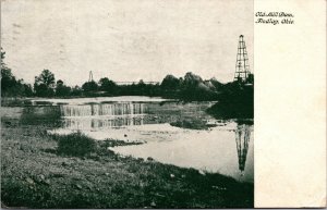 Postcard OH Findlay Old Mill Dam