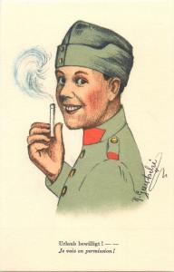 Armée Suisse Soldat par R. Gautschi swiss army soldier cigarette Zigarette 