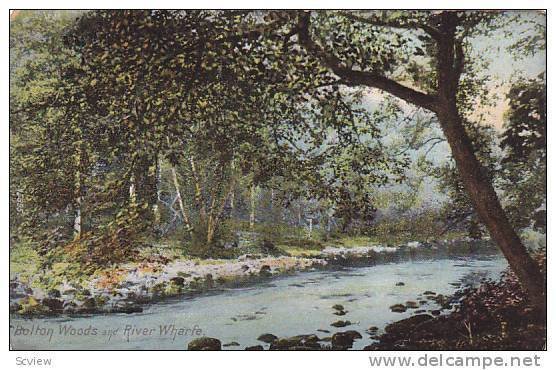 Bolton Woods & River Wharfe, Yorkshire, England, UK, 1900-1910s