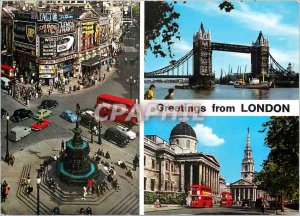 Modern Postcard Greeting from London