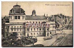 Postcard Old Plzen Divadio