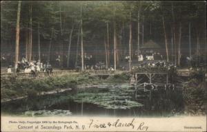 Sacandaga Park NY Concert c1910 Postcard