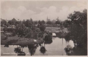 Schiedam Juliana Park Real Photo Dutch Holland Postcard