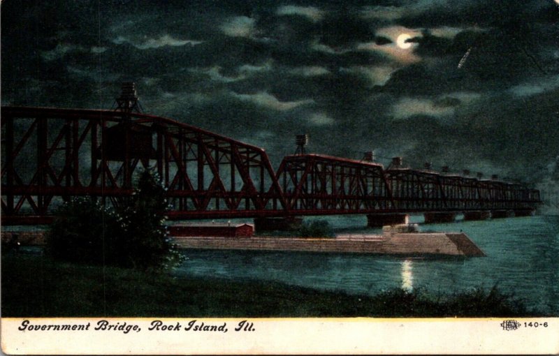 Illinois Rock Island Government Bridge 1908