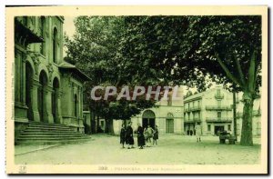 Old Postcard Puigcerda Plaza Barcelona