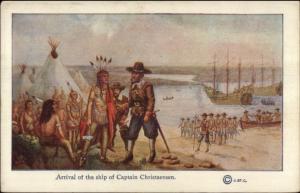 1914 New York History Tercentenary Postcard #6 CAPTAIN CHRISTAENSEN