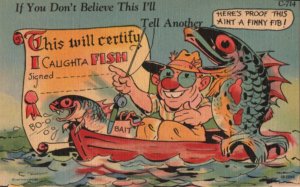 fishing postcard: If You Don't Believe This, I'll Tell Another