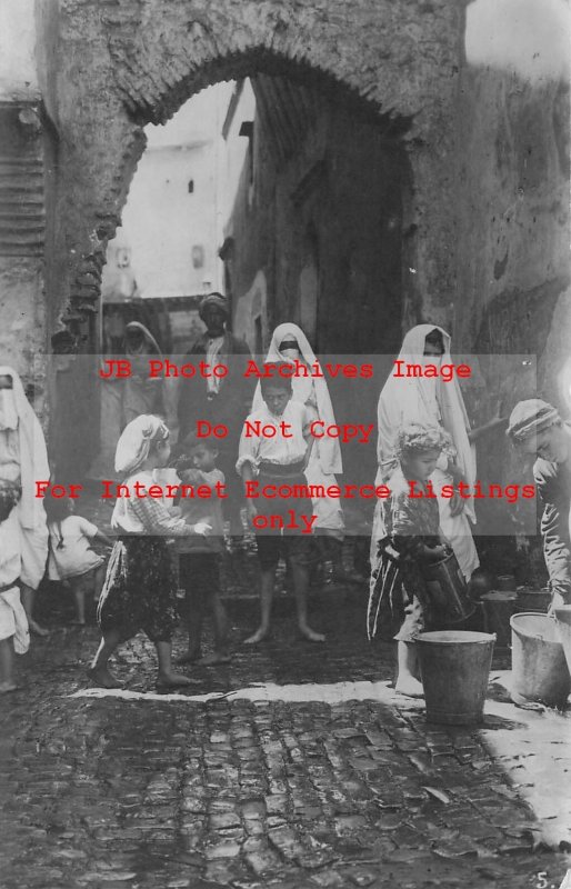 Algeria, Alger, RPPC, Casbah Rue N'Fissa, Photo