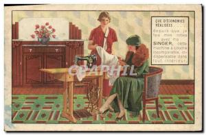 Old Postcard Singer Sewing Machine