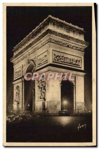 Postcard Old Paris Strolling L & # 39Arc De Triomphe From I & # 39Etoile