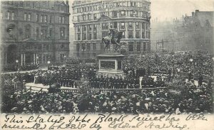 England West Yorkshire Leeds Black Prince equestrian statue procession 1903