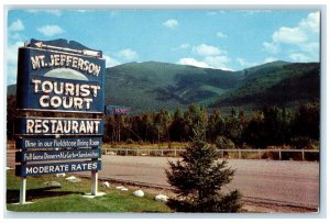 c1960's Mt. Jefferson Motel And Restaurant Randolph New Hampshire NH Postcard